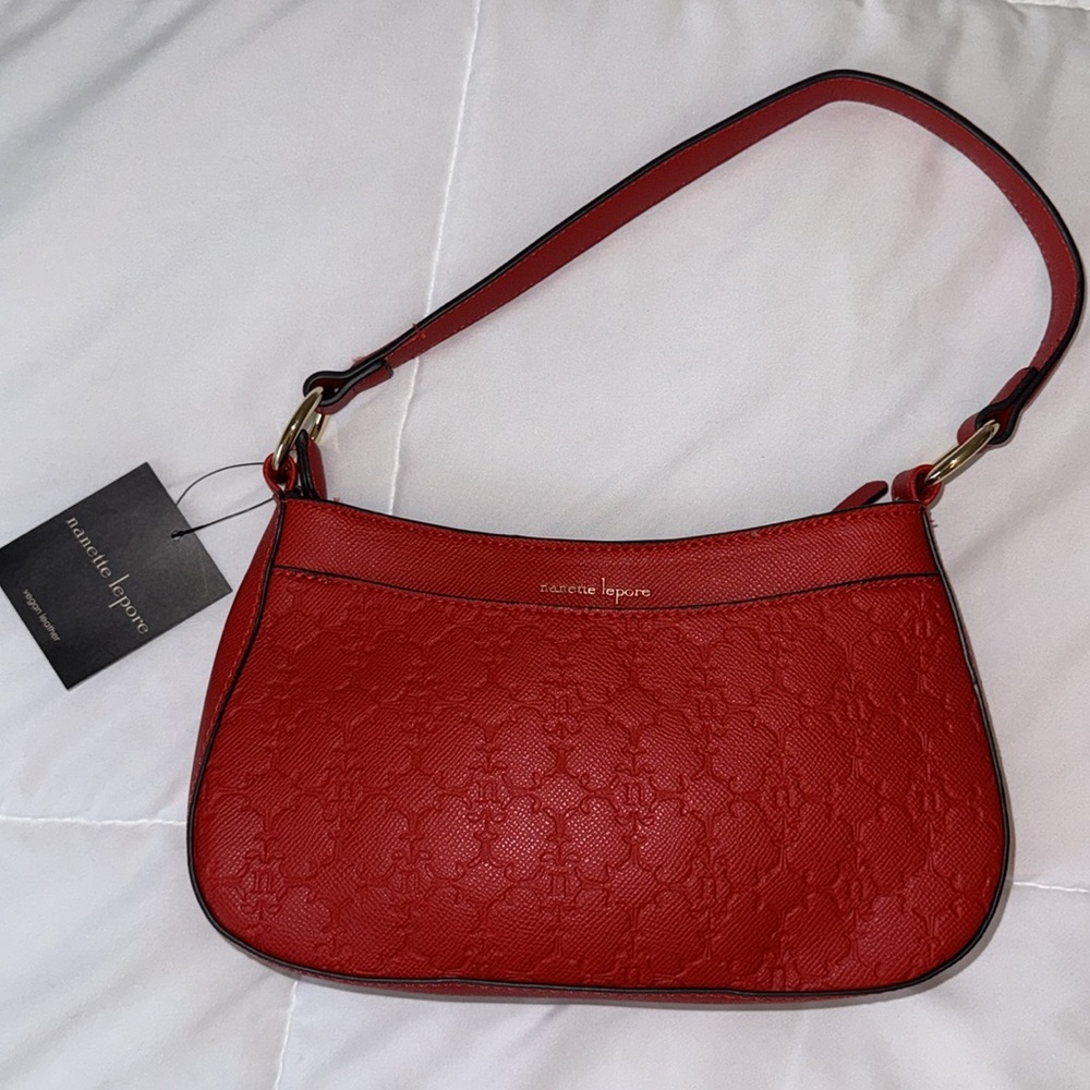 NWT Nanette Lepore Seraphina Logo Baguette
